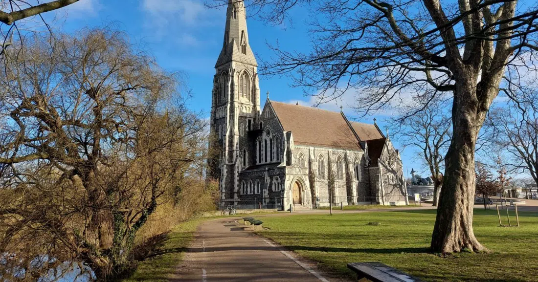 Gefion Fountain & St Alban's Church, Copenhagen