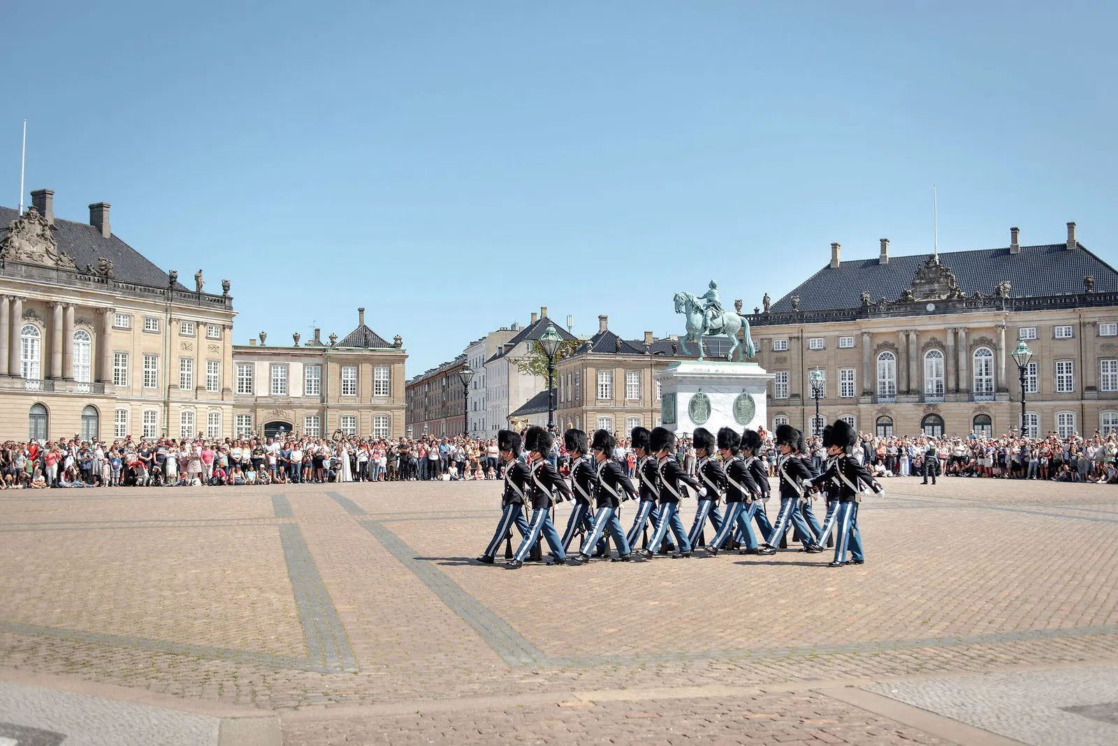 Amalienborg Palace Square (Slotsplads) & the Changing of the Royal Guard, Copenhagen